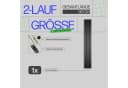 Bestlivings Gardinenschiene Schwarz 2-läufig Kunststoff Bild 1