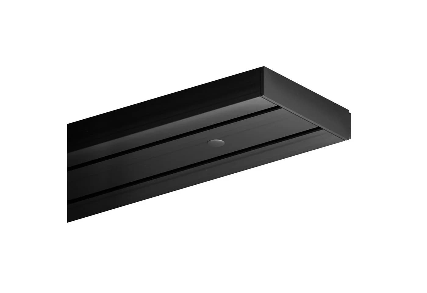 Bestlivings Gardinenschiene Schwarz 2-läufig Kunststoff - Bild 2