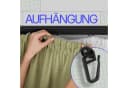 Bestlivings Gardinenschiene Schwarz 2-läufig Kunststoff Bild 5