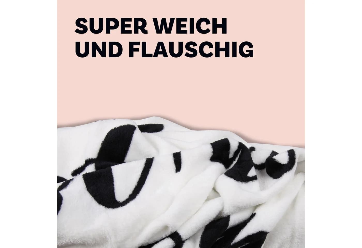 Wohndecke Flanell mit Spruch "Zuhause" Bestlivings 130x160cm - Bild 5