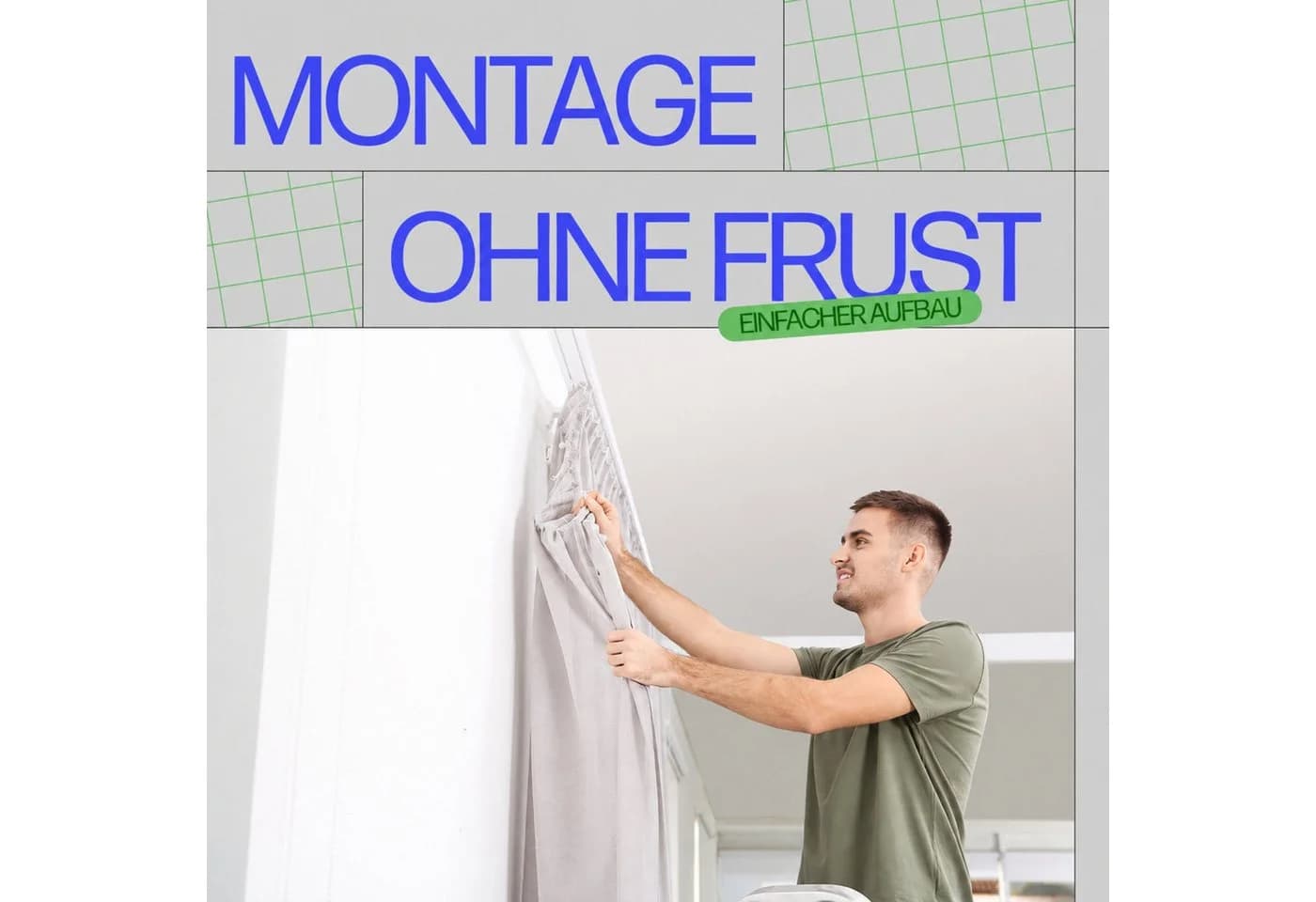Bestlivings Gardinenschiene Innenlauf Weiß 2-läufig - Bild 4