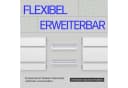 Bestlivings Gardinenschiene Innenlauf Weiß 2-läufig Bild 5