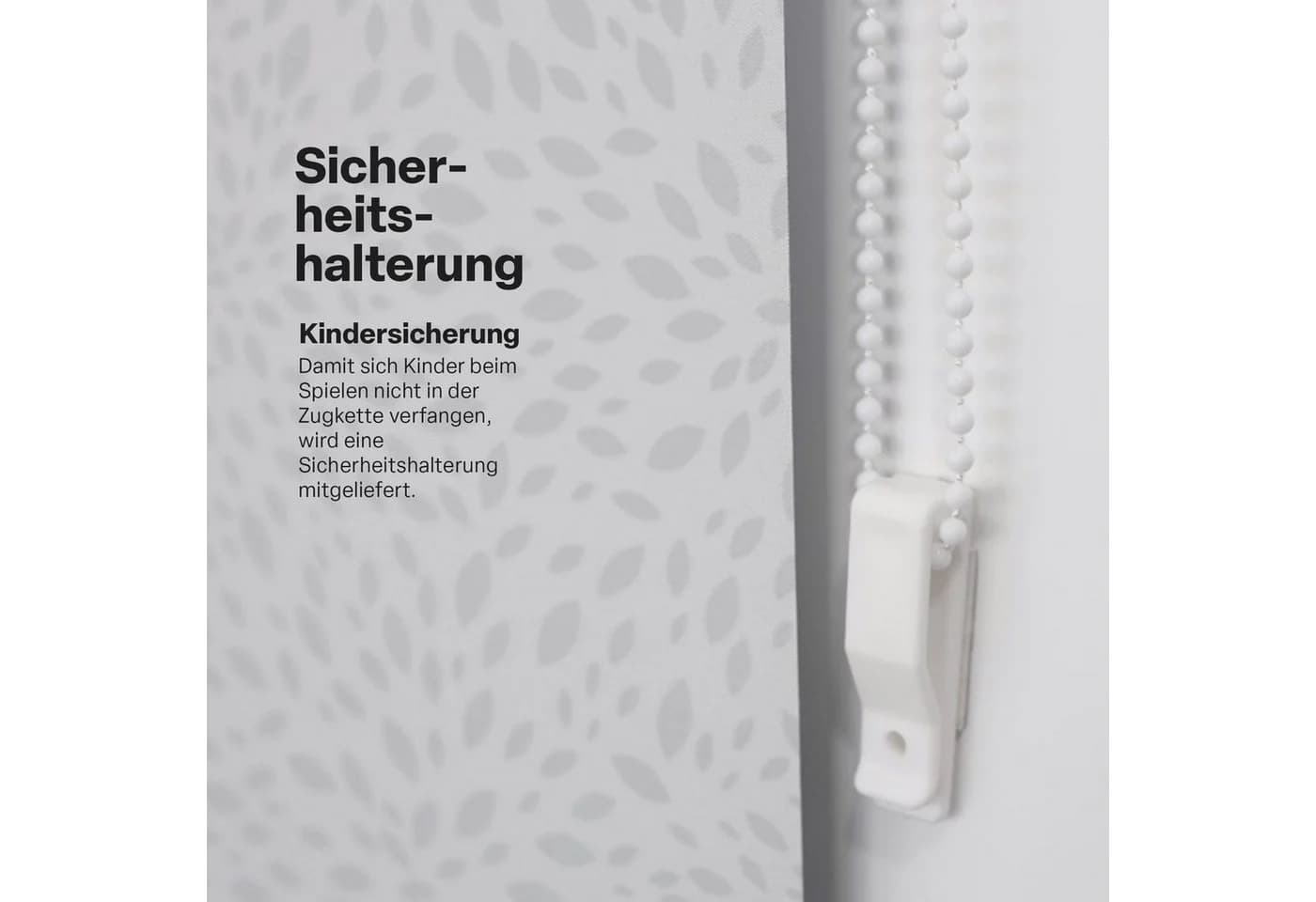 Bestlivings Verdunklungsrollo Thermo Weiß Klemmträger - Bild 4