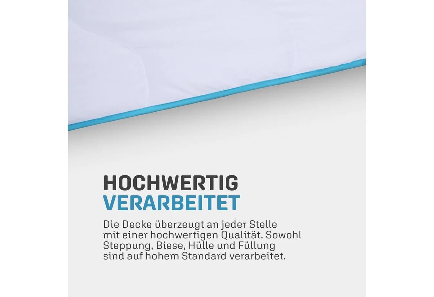 Bestlivings 4-Jahreszeitenbett Enris Ganzjahres-Bettdecke Klimafaser 100% Polyester - Bild 5