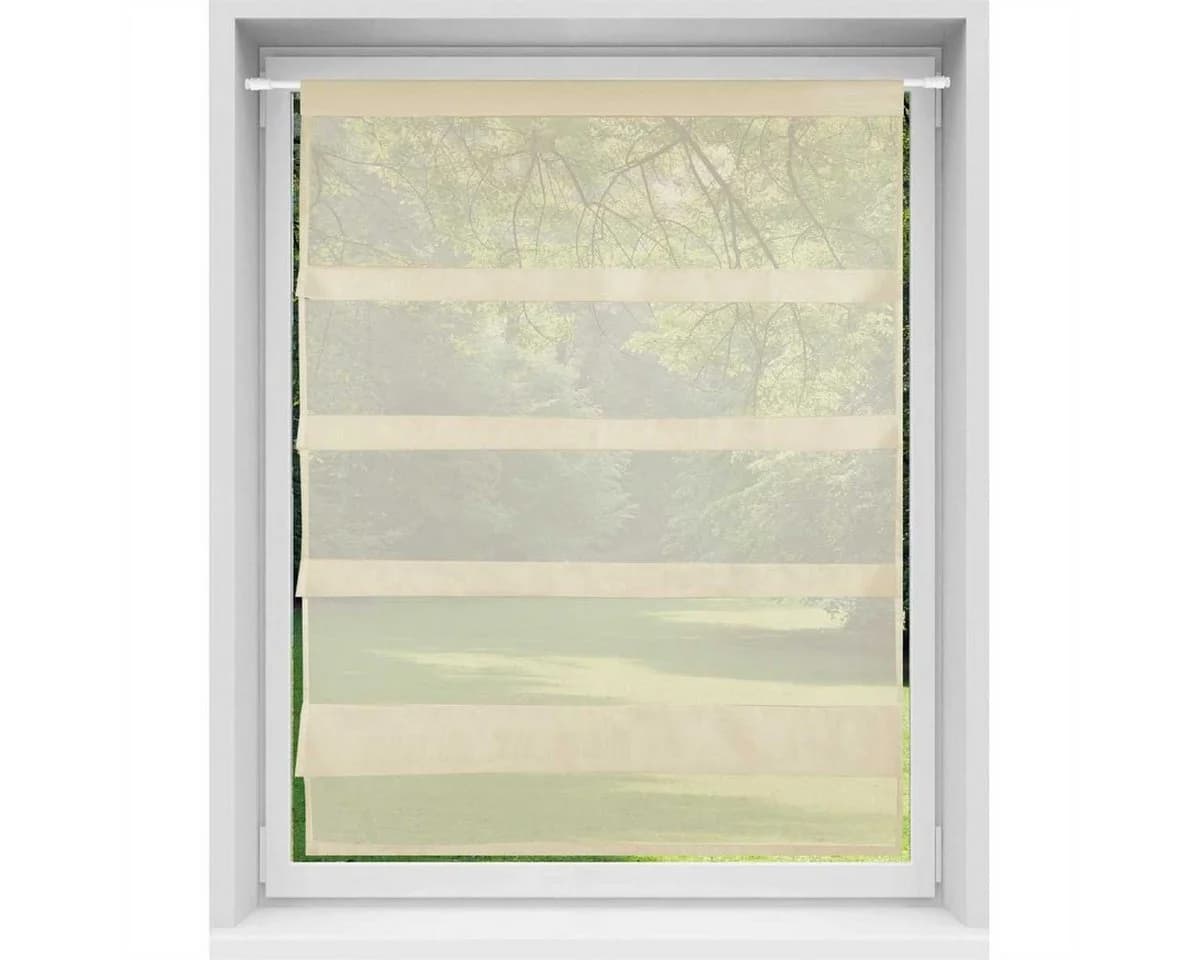 Bestlivings Vorhang Raffoptik Transparent Microfaser Küchengardine - Bild 4
