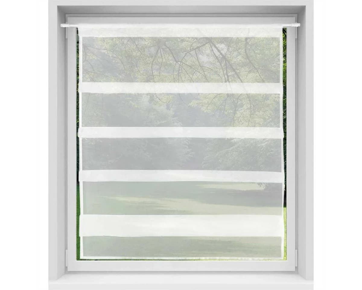Bestlivings Küchengardine Transparent Microfaser Raffoptik - Bild 4