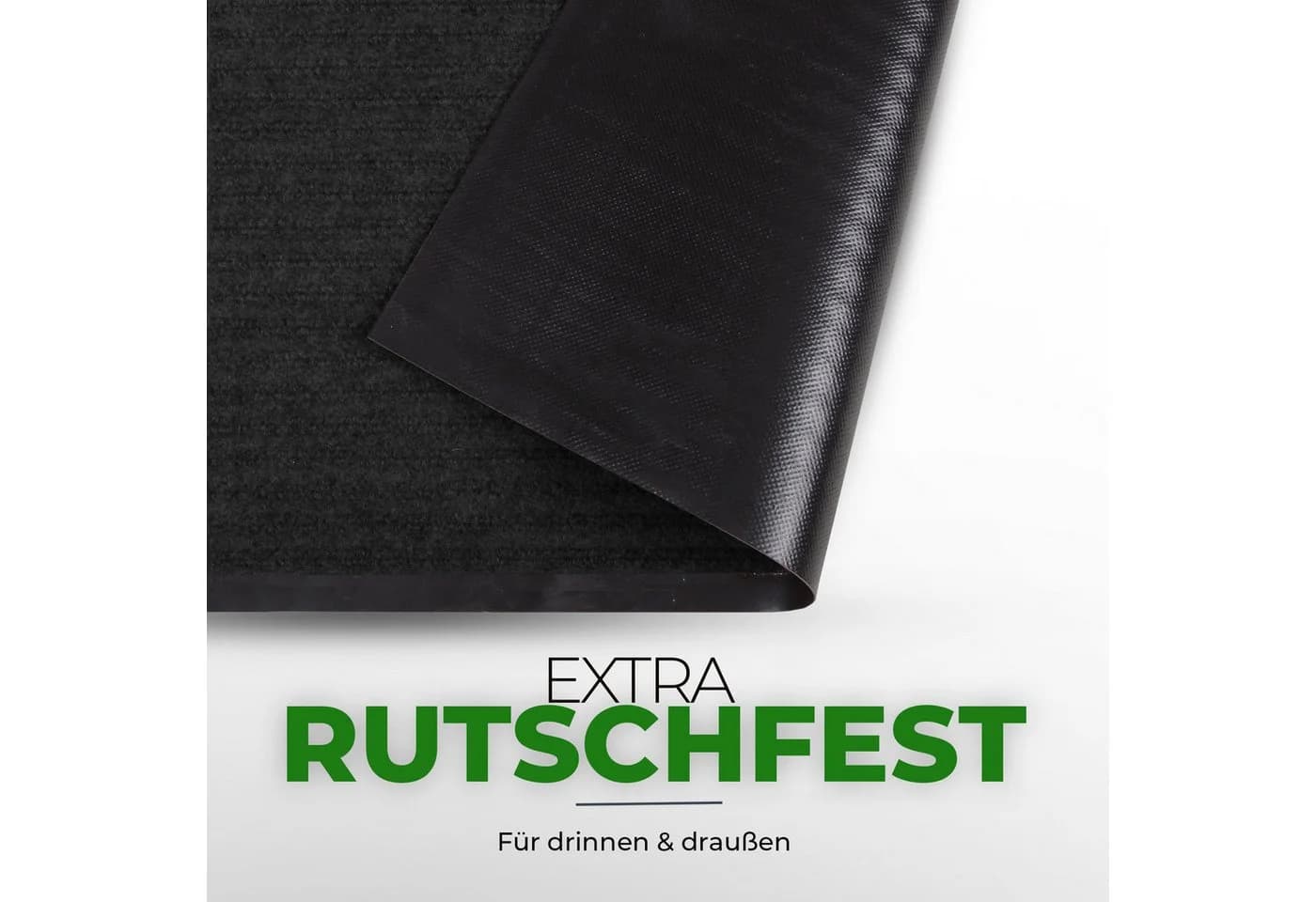 Bestlivings Fußmatte 60x40 cm Grau Polypropylen - Bild 3