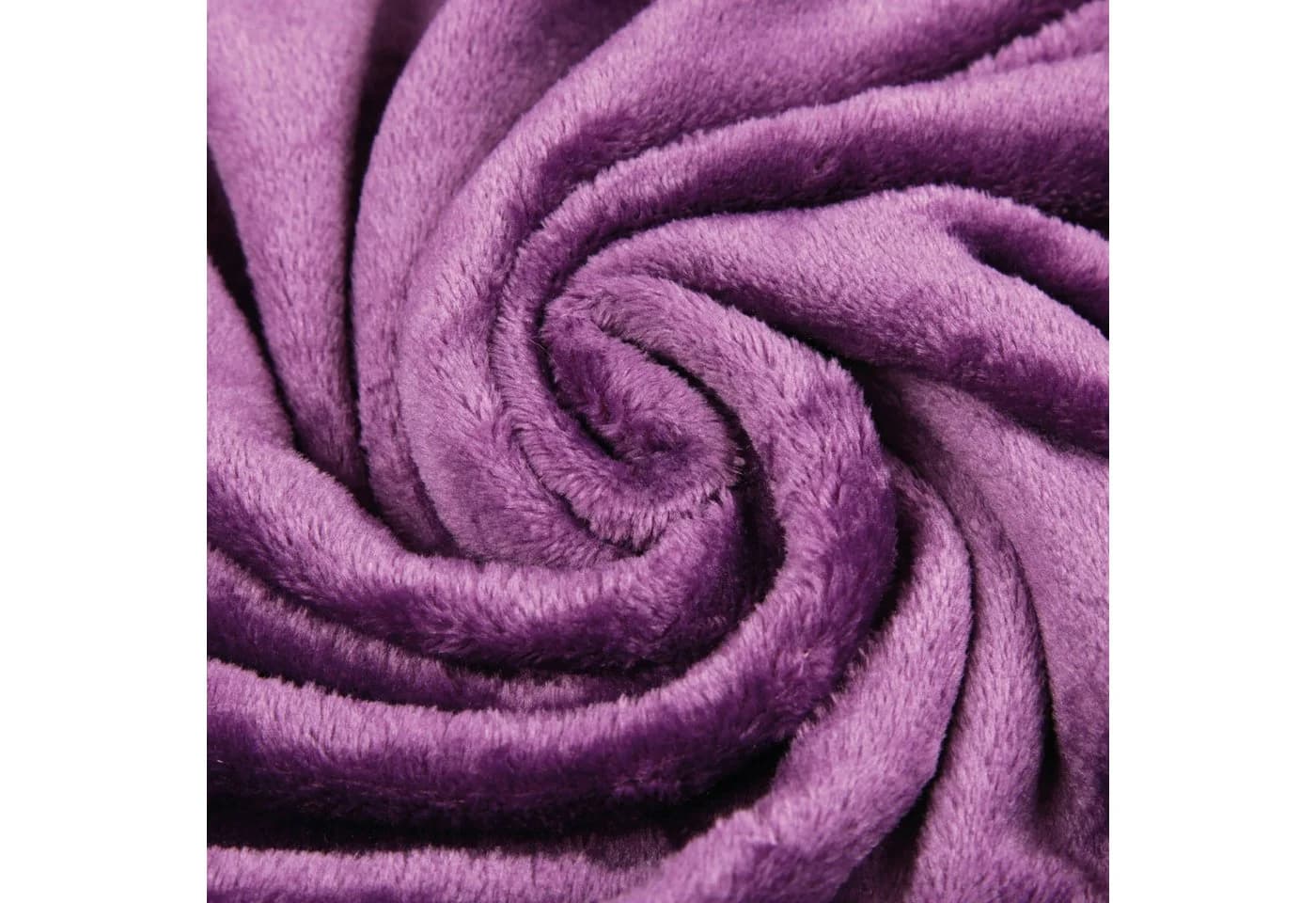 Bestlivings Kuscheldecke Celina Violett Mikrofaser Warm - Bild 3