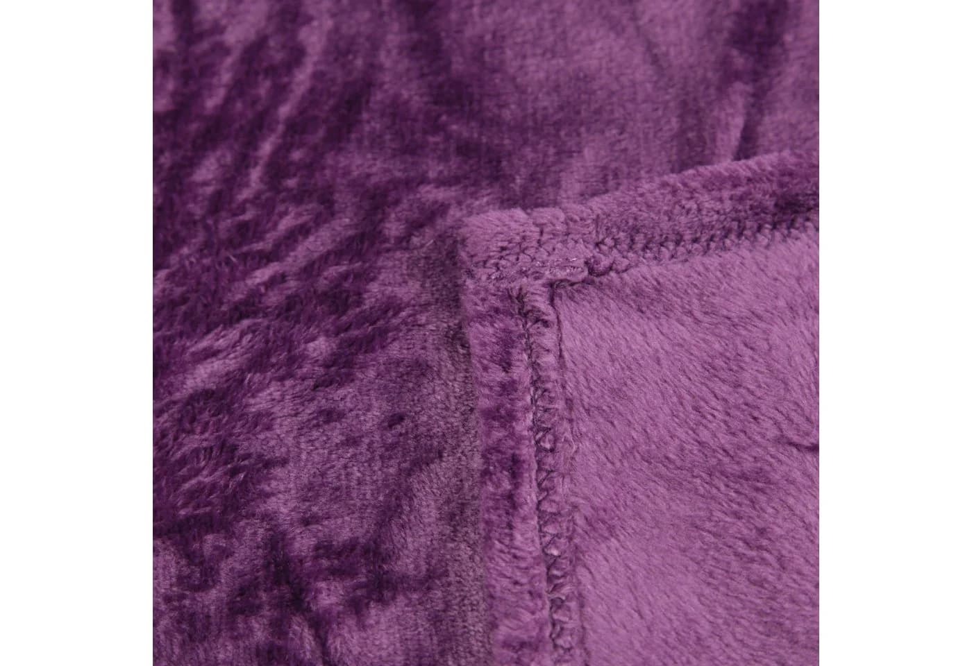 Bestlivings Kuscheldecke Celina Violett Mikrofaser Warm - Bild 4