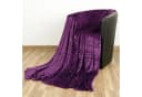 Bestlivings Kuscheldecke Celina Violett Mikrofaser Warm Bild 5