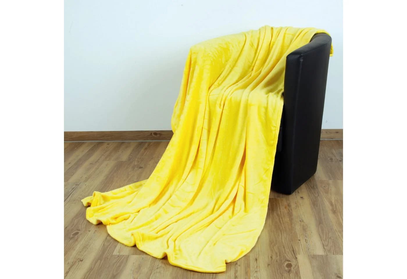 Bestlivings Wohndecke Celina Mikrofaser Gelb Flauschig Warm Waschen - Bild 5
