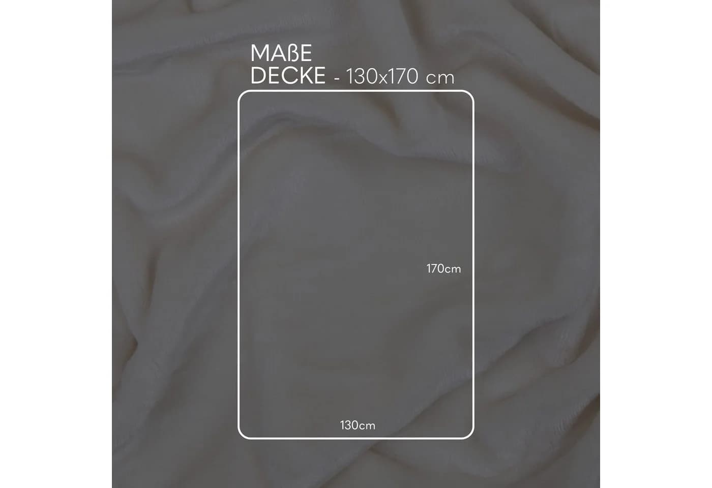 Bestlivings Wohndecke Mirabella Cashmere Touch Beige Mikrofaser