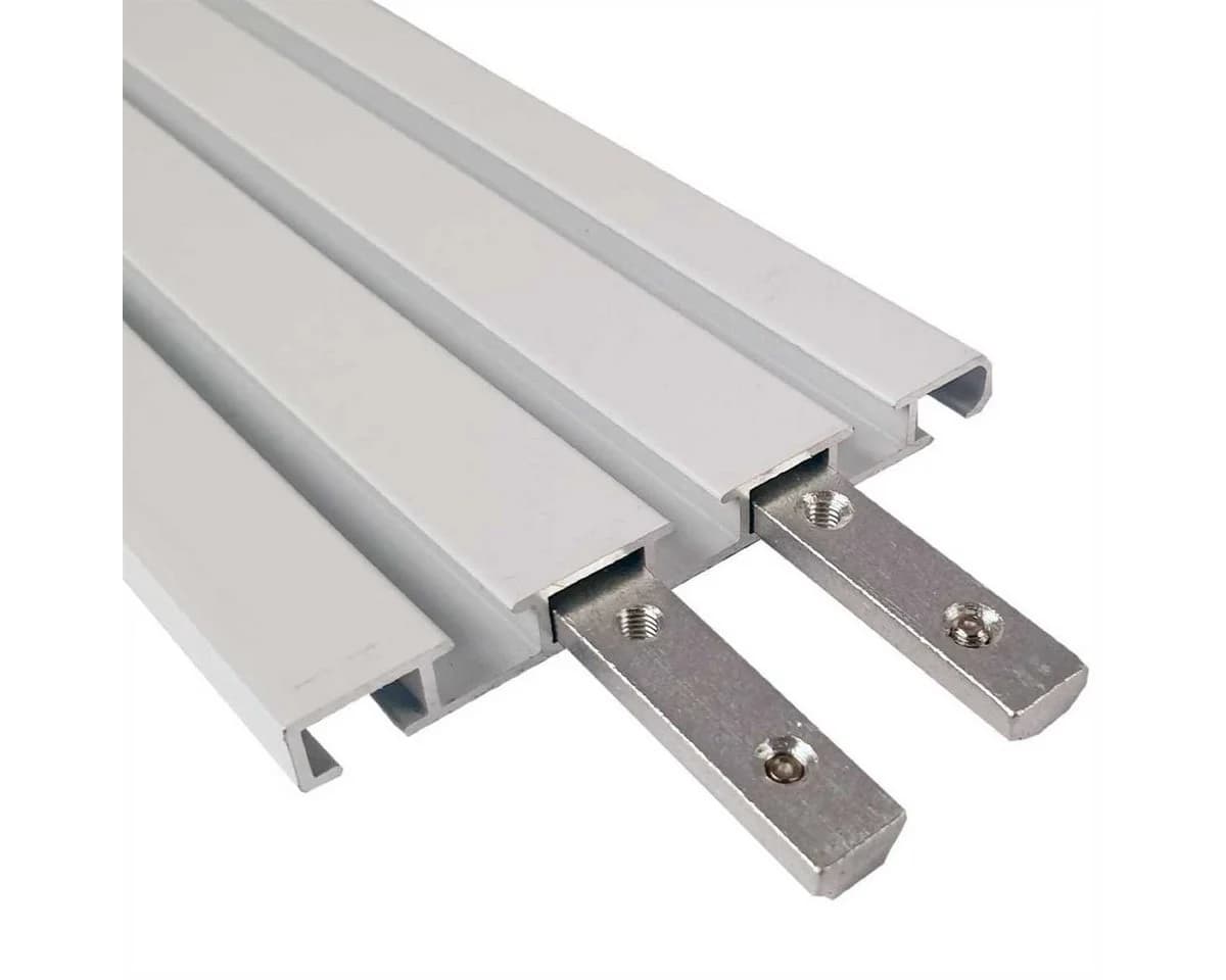 Bestlivings Gardinenschiene Verbinder Aluminium Silber - Bild 4