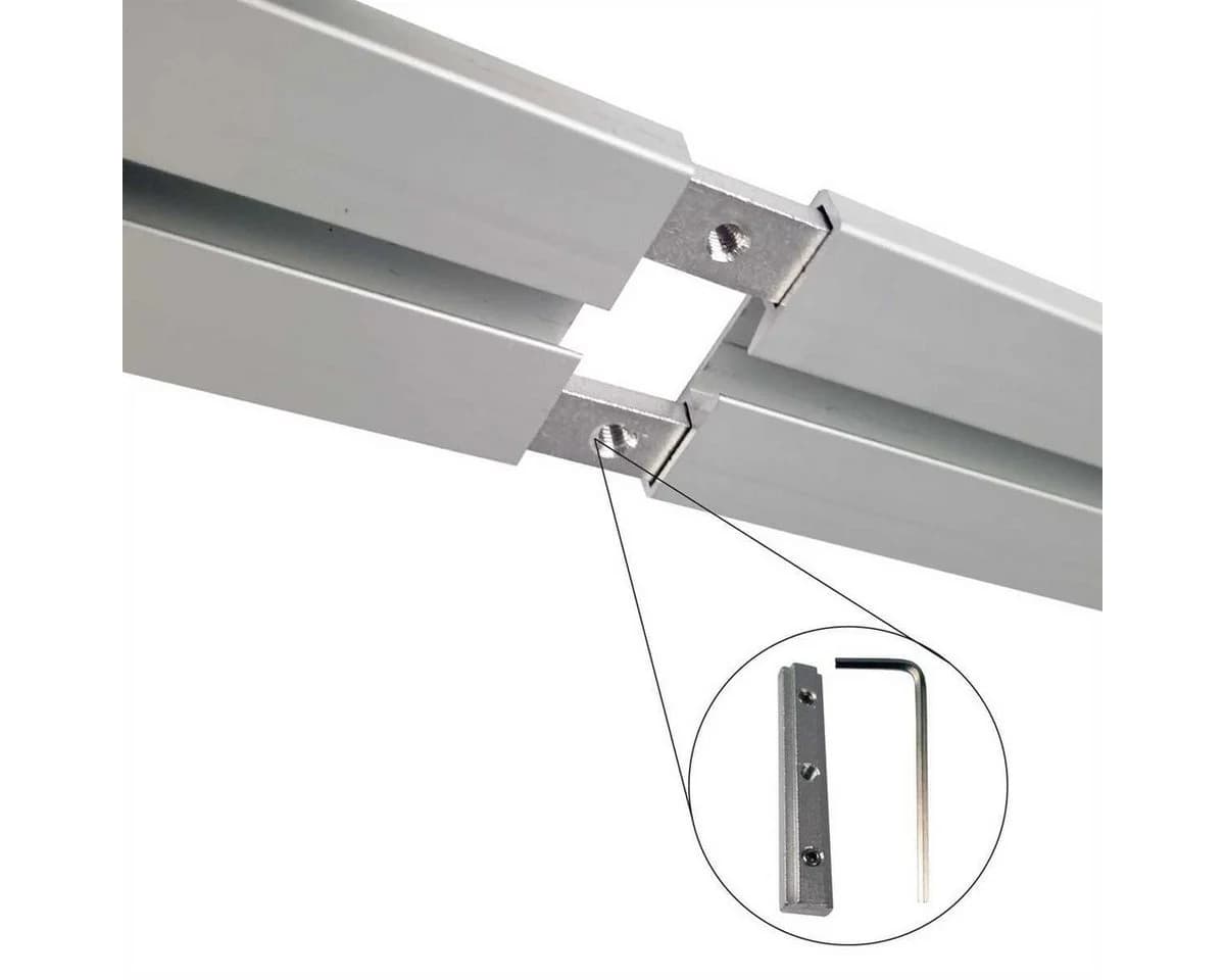 Bestlivings Gardinenschiene Verbinder Aluminium Silber - Bild 5