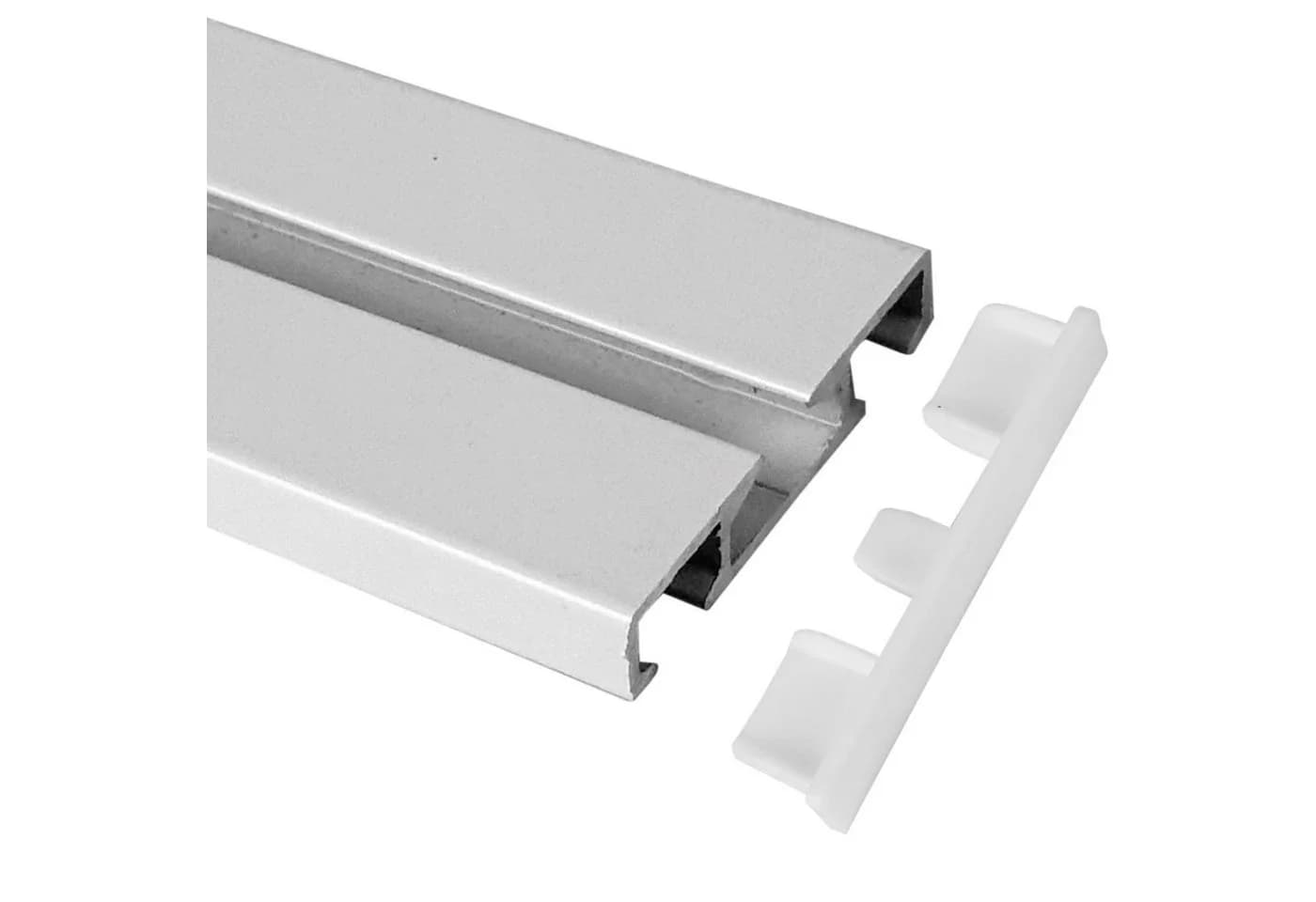 Bestlivings Gardinenschiene Endstück Weiß Kunststoff 2er Pack - Bild 2