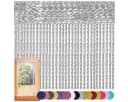 Bestlivings Fadenvorhang Grau Stangendurchzug halbtransparent Bild 3