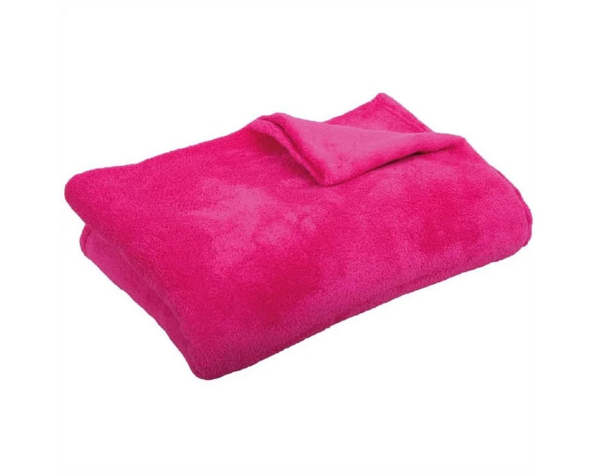 Bestgoodies Kuscheldecke Rosa Polyester Mikrofaser Flauschdecke - Bild 3
