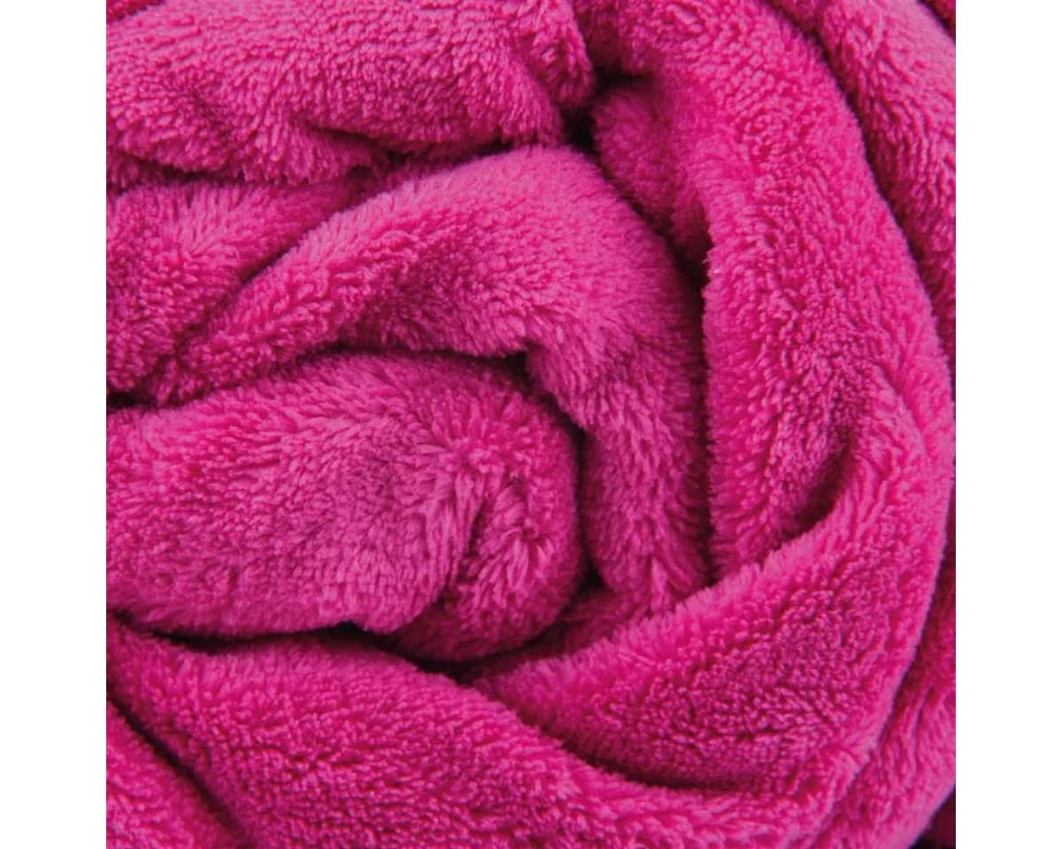 Bestgoodies Kuscheldecke Rosa Polyester Mikrofaser Flauschdecke - Bild 5