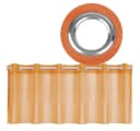 Bestgoodies Bistrogardine mit Ösen Transparent Orange Voile Bild 2