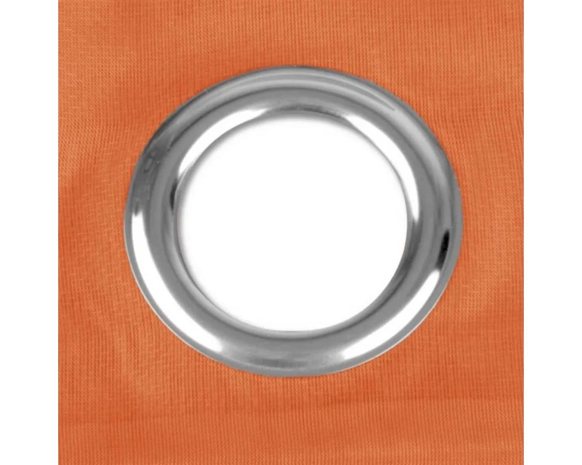 Bestgoodies Bistrogardine mit Ösen Transparent Orange Voile - Bild 3