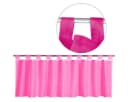 Bestgoodies Vorhang mit Schlaufen Rosa Transparent Voile Bistrogardine Bild 2