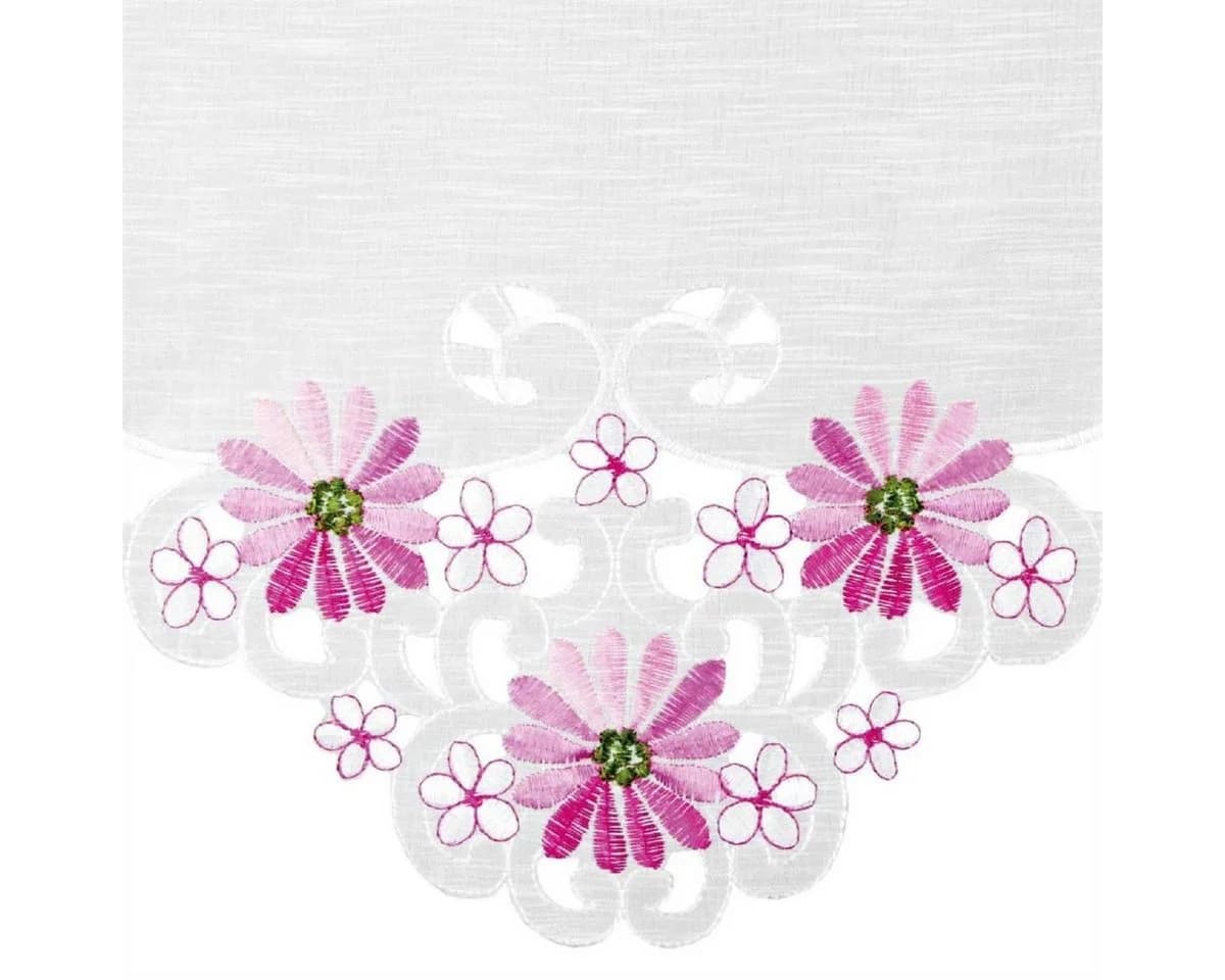 Arsvita Bistrogardine Transparent Rosa mit Stickerei - Bild 4