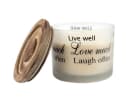 HS Candle Duftkerze XXL 3-Docht Glas SPA Bild 1