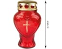 HS Candle Grabkerze Herzform Gold Bild 1