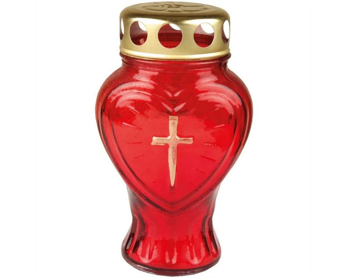 HS Candle Grabkerze Herzform Gold - Bild 2