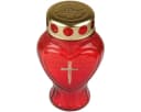 HS Candle Grabkerze Herzform Gold Bild 3