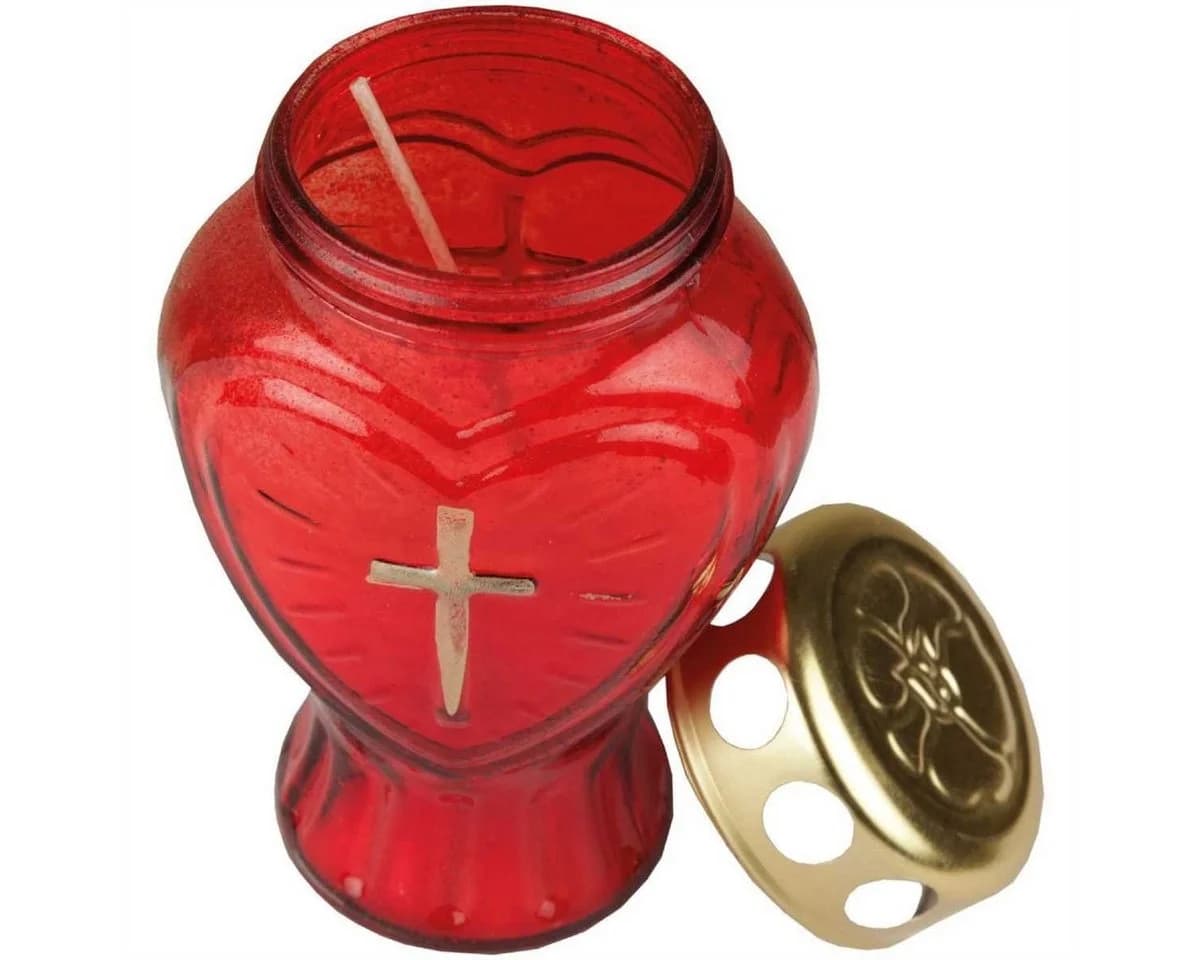 HS Candle Grabkerze Herzform Gold - Bild 5