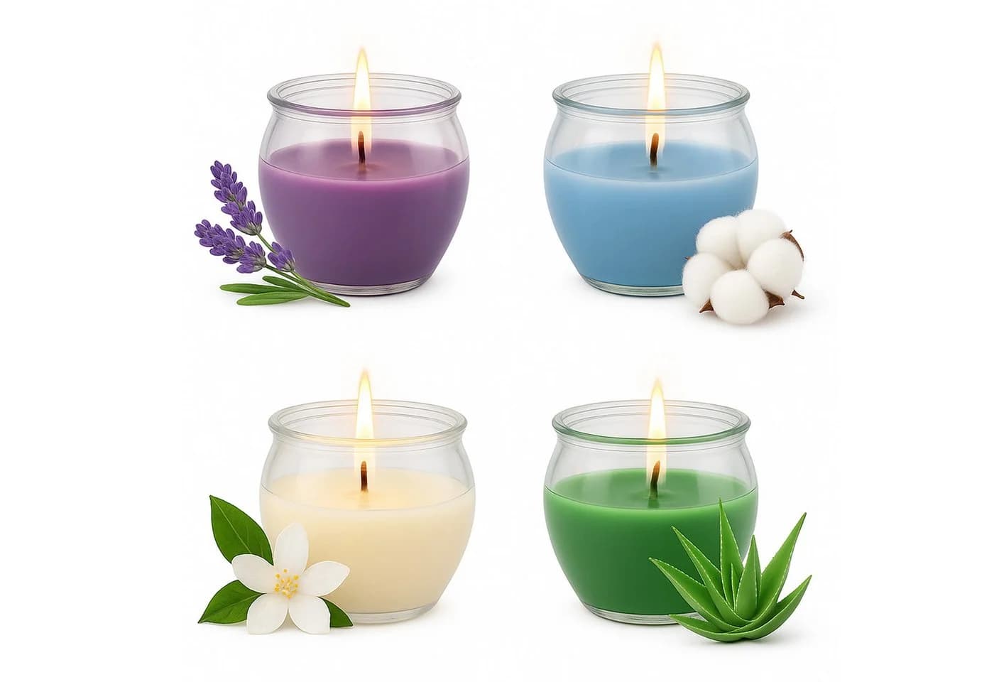 HS Candle Duftkerze Selection 4-tlg. Blumig Floral Selection