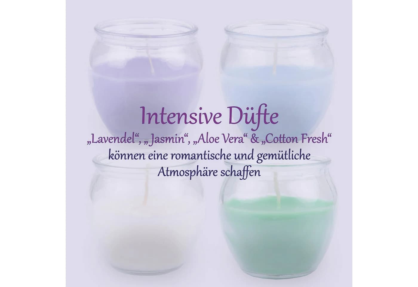 HS Candle Duftkerze Selection 4-tlg. Blumig Floral Selection - Bild 3