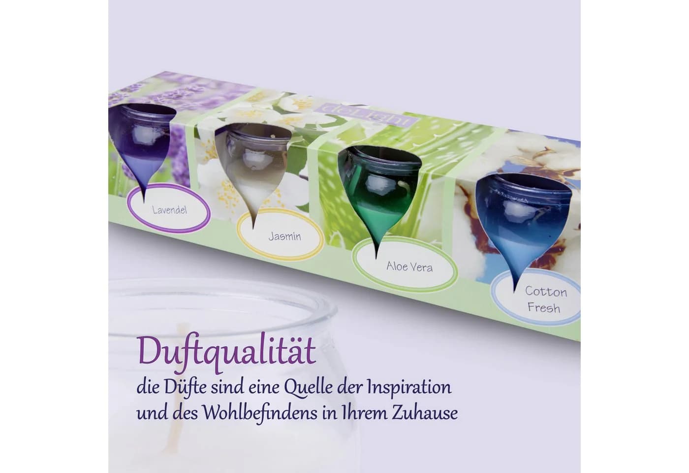 HS Candle Duftkerze Selection 4-tlg. Blumig Floral Selection - Bild 4