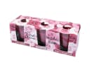 HS Candle Duftkerze 12er Pack Klassische Düfte Rosa Glas Bild 1
