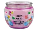 HS Candle Duftkerze im Glas mit Spruch, Rosa, 22 Std. Brenndauer Bild 1