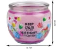 HS Candle Duftkerze im Glas mit Spruch, Rosa, 22 Std. Brenndauer Bild 4