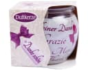 HS Candle Duftkerze im Glas mit Spruch ca. 22 Std. Brenndauer Lila Bild 3