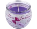 HS Candle Duftkerze im Glas mit Spruch ca. 22 Std. Brenndauer Lila Bild 5