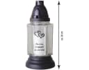 HS Candle Grablaterne 6eckig Weiß mit Motiv und Spruch Bild 1