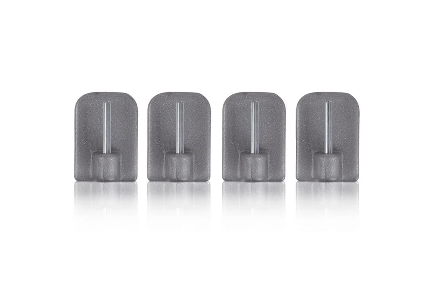 Bestlivings Gardinenstangenhalter Selbstklebehaken Silber Kunststoff Stahlstift - Bild 2