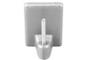 Bestlivings Gardinenstangenhalter Selbstklebehaken Silber Kunststoff Stahlstift Bild 3
