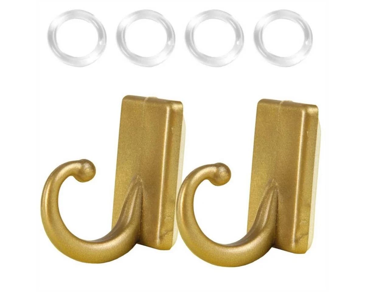Bestlivings Raffhalter 4-tlg. Gold Selbstklebende Wandhalter - Bild 4