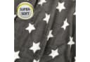 Bestlivings Wohndecke Sterne XXL Kuscheldecke Grau Polyester Bild 4