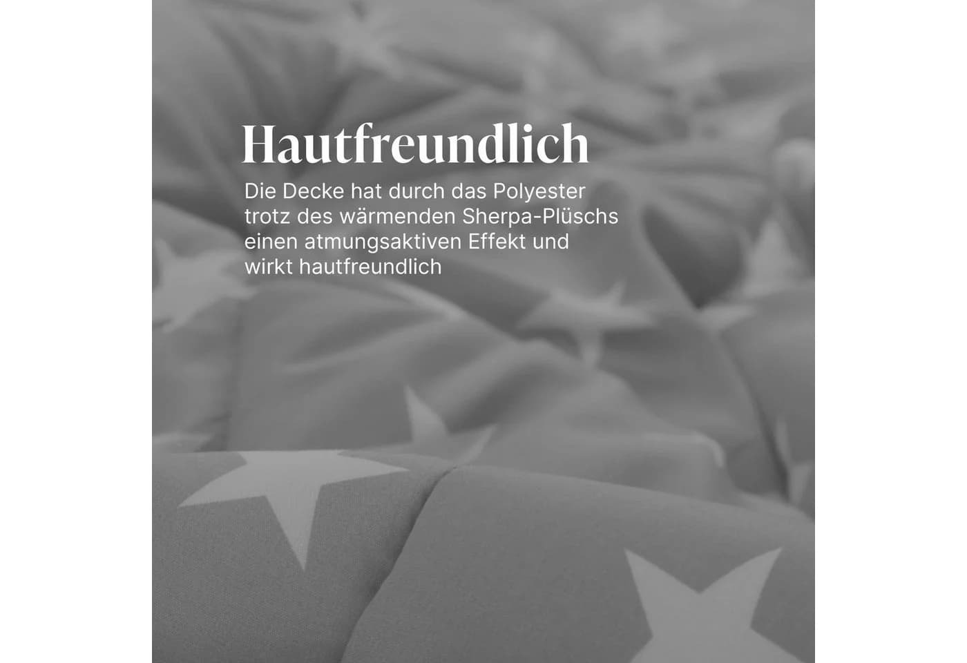 Bestlivings Wende-Steppdecke 135x200cm Silber Grau Sherpa-Fleece Mikrofaser - Bild 3