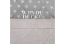 Bestlivings Wende-Steppdecke 135x200cm Silber Grau Sherpa-Fleece Mikrofaser Bild 4