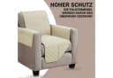 Bestlivings Sesselschoner Creme Gesteppt Mit Taschen Bild 3