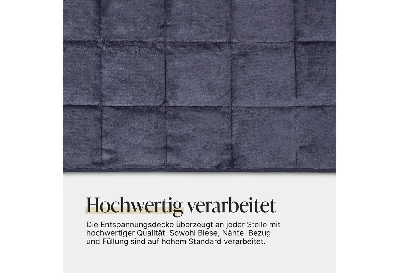 Bestlivings Gewichtsdecke 6kg Fleece Glasperlen Therapiedecke - Bild 5