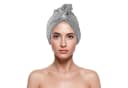 Bestlivings Saunatuch Haarturban Grau 25x65cm Schnelltrocknend Bild 2