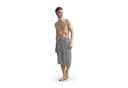 Bestlivings Saunakilt Herren Grau Flauschig mit Gummizug Bild 2